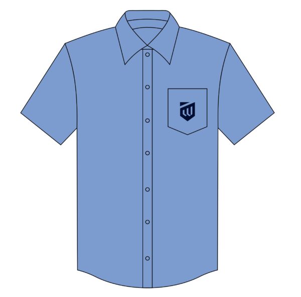 Boys Short Sleeve Button-Up Shirt